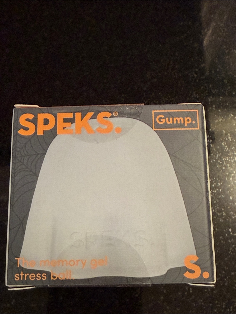 NIB 100% Auth SPEKS Gump Ghost Memory Gel Stress Ball - Ghost